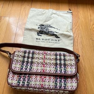 Authentic tweed Burberry bag